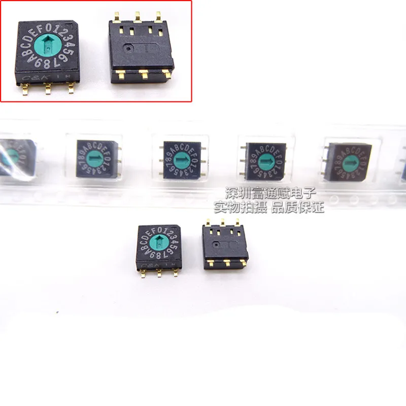 SMD цифровой поворотный переключатель 7*7 кодовый 16 битный 0 F 3:3|Выключатели| |
