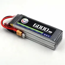 MOS 4S 14.8v 6000mah 25C RC Lipo battery for RC Airplane Car Boat AKKU Free shipping