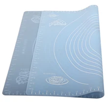 Большой силиконовый дорожный коврик для выпечки, шкала для духовки, тесто для завальцовки, желе для выпечки, коврик для выпечки, антипригарные Инструменты для выпечки