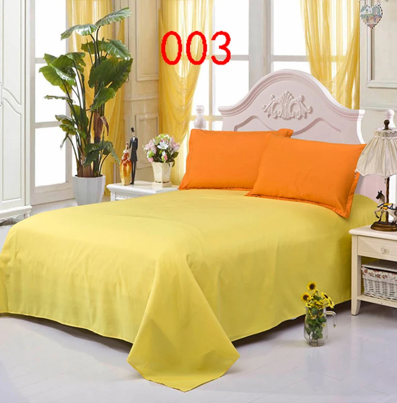 Простыни для дома, желтый полиэстер, 1 шт., двуспальная кровать, постельное белье, простыня, постельное белье 160x230 см, 230x230 см