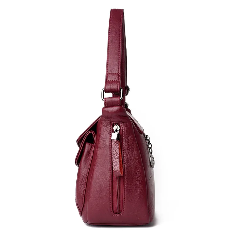 2019 New Women Leather Messenger Bags Luxury Handbags Women Bags Designer Female Crossbody Vintage Shoulder Bag Ladies Bolsas