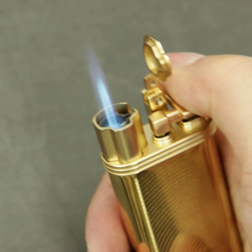 CIGARISM Золотой пульсационный узор Zine alloy 1 фонарь Jet Flame профессиональная Зажигалка