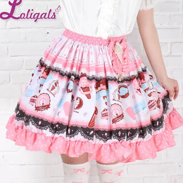 

Top Selling Sweet Pink Ruffles Hime Lolita Skirts