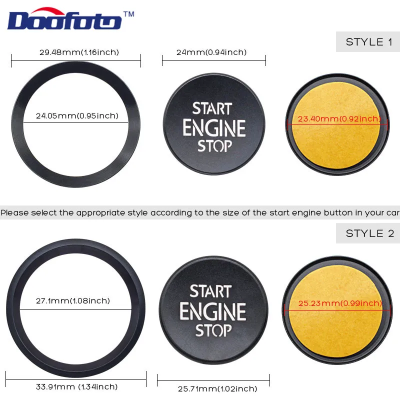 Car Start Engine Button Key Ring for VOLKSWAGEN AUDI SKODA SEAT (12)