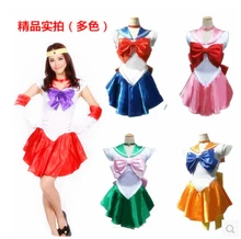 Nuevo Anime Pretty Soldado partido Sailor Moon Cosplay mujer fiesta de halloween Cualquier Tamaño, Modificado Para Requisitos Particulares aceptado