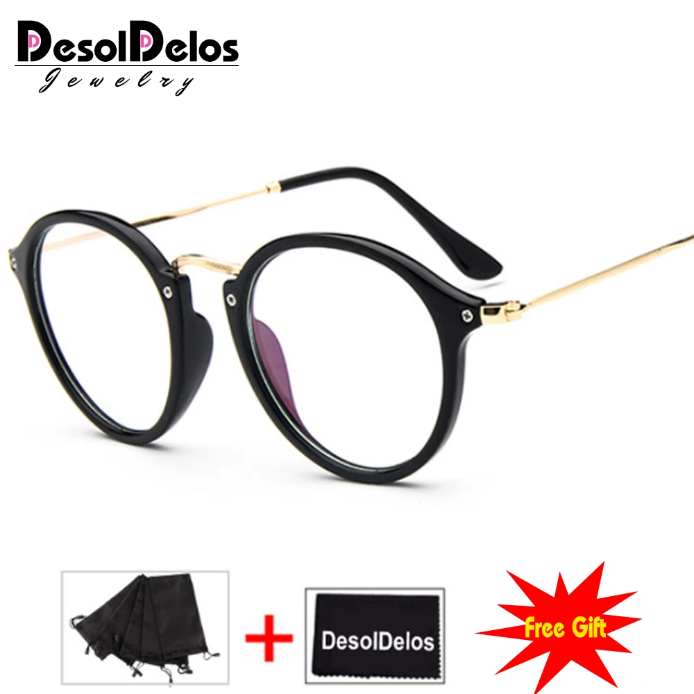 

Brand Celebrity Fashion Women Spectacle Frame Trend Clear Glasses Vintage Optics Eyeglasses Frame Prescription Eyewear 2019