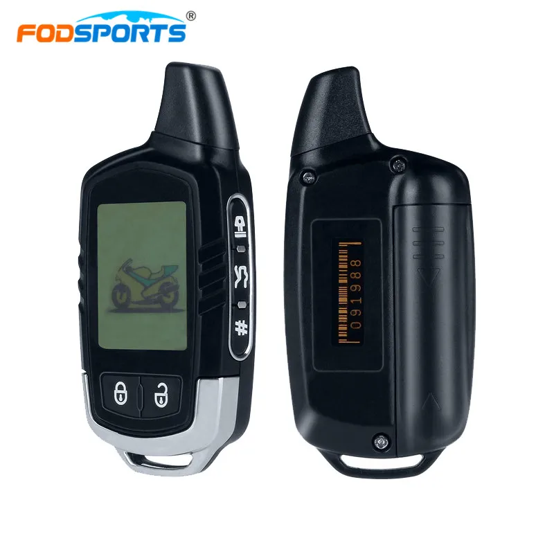 

Fodsports Motorcycle Theft Protection 2 Way LCD Motorcycle Alarm System Long Range Distance With Motorbike Microwave sensor