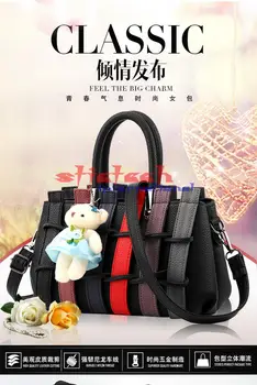 

by dhl or ems 10pcs New Designer Vintage Lady Bag With Cute Bear Toy Women Shoulder Bags Korean Cute Women Bag