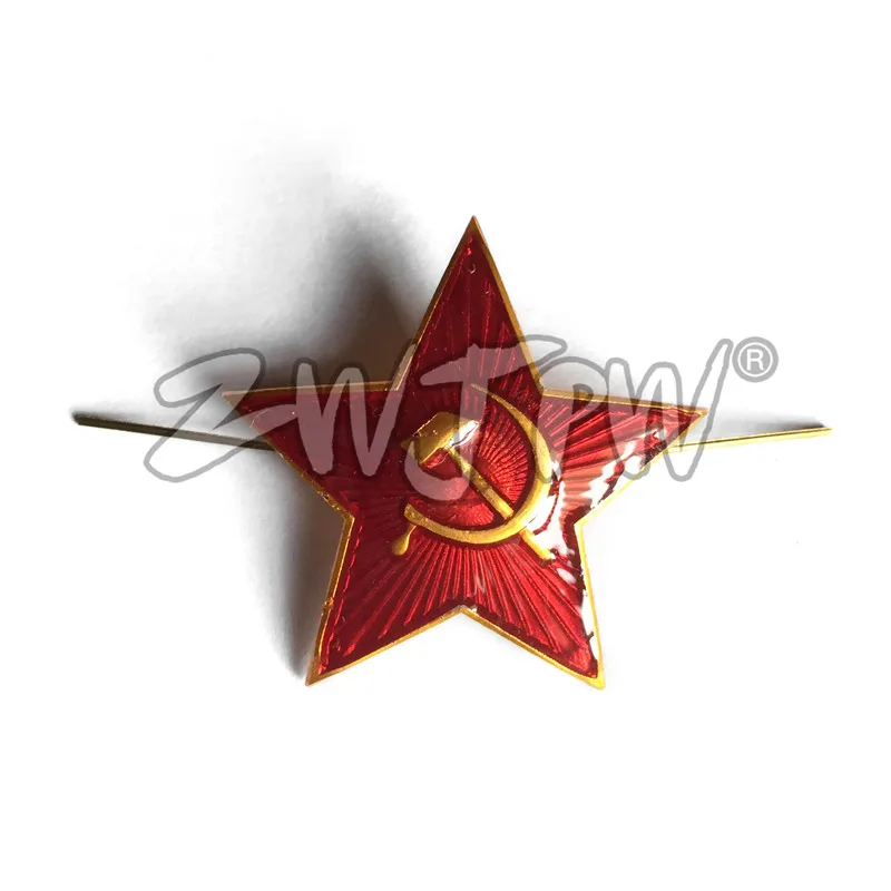 WWII WW2 Soviet Army Military Cap Cockade Red Stars Russia Cap Cockade Hat Badge 30mm RU/402159-3cm