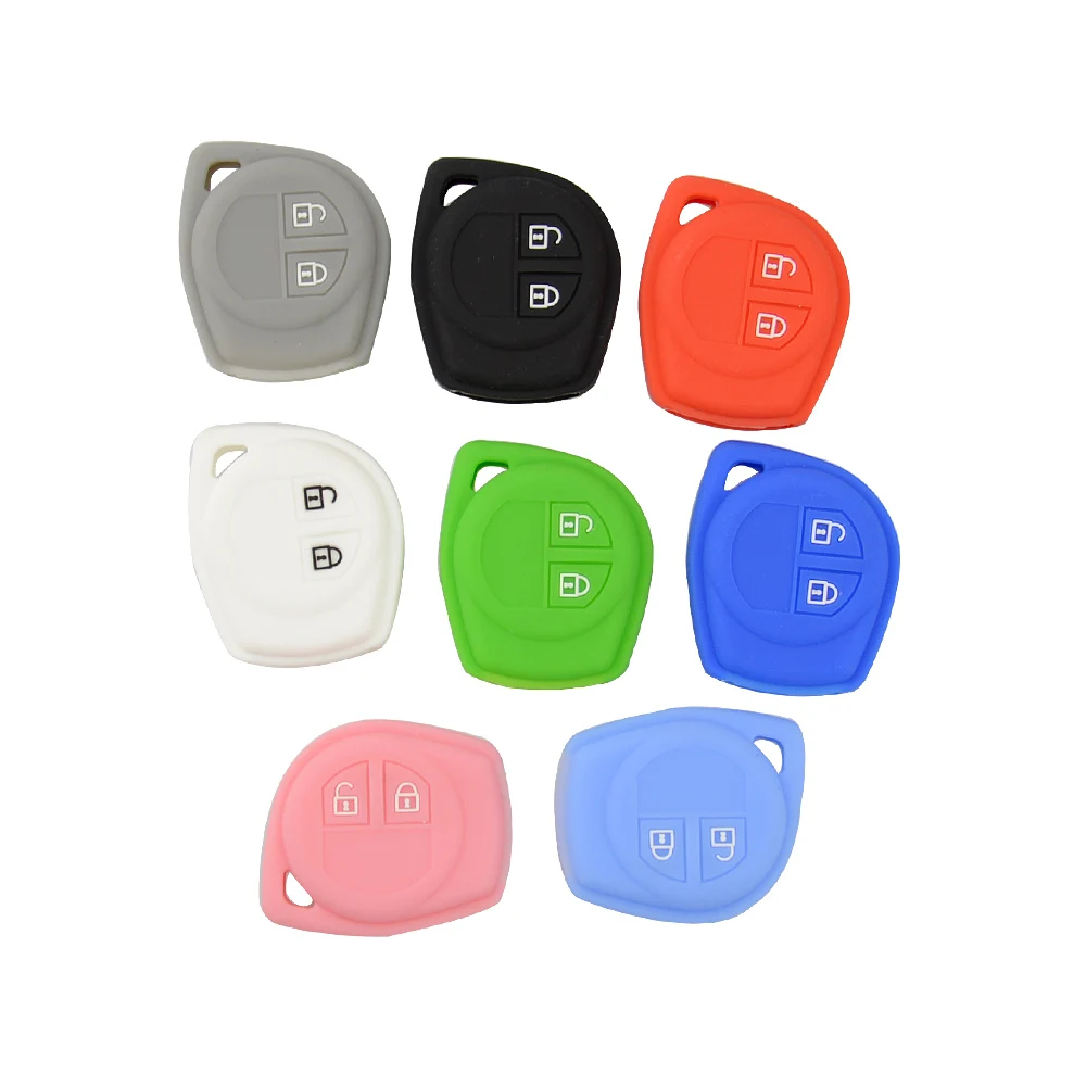 2 buttons silicone car key shell for Suzuki 2