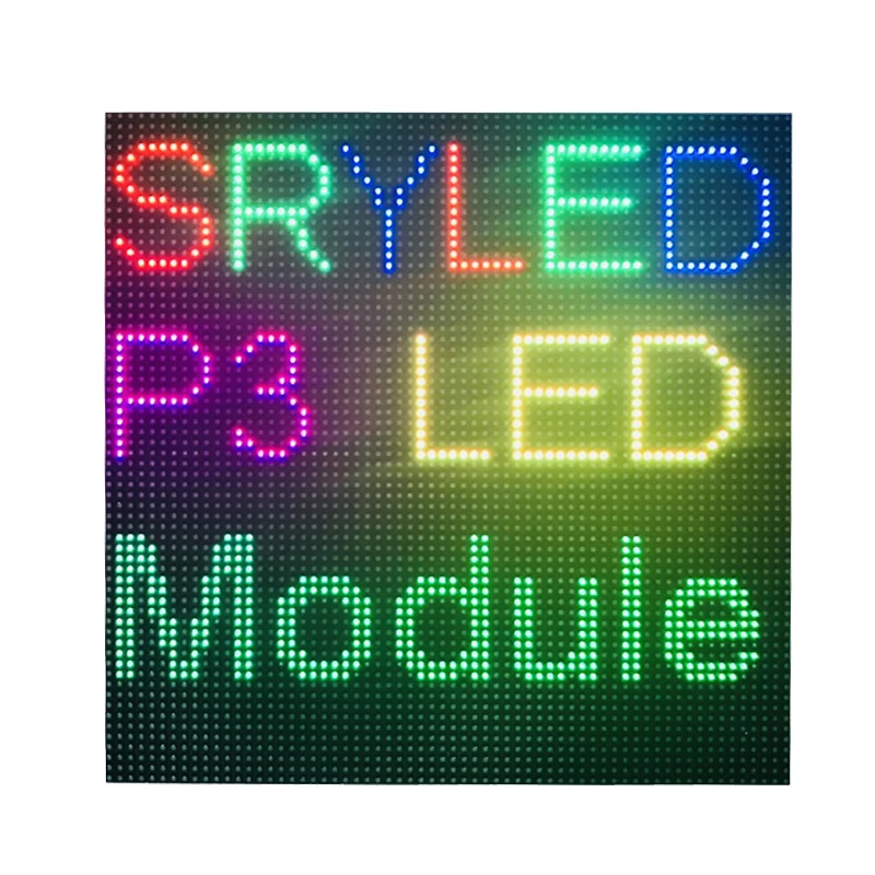 

Indoor P3 Led Display Module Panel RGB Full Color 64 x 64 dots Led Matrix For Digital Clock 1/32 Scan