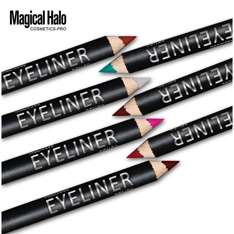 12 Цвета/комплект Водонепроницаемый Eye Liner Pencil Фирменная Новинка Профессиональный длительное Подводка для глаз Тени для век Макияж Красота ручка Инструменты