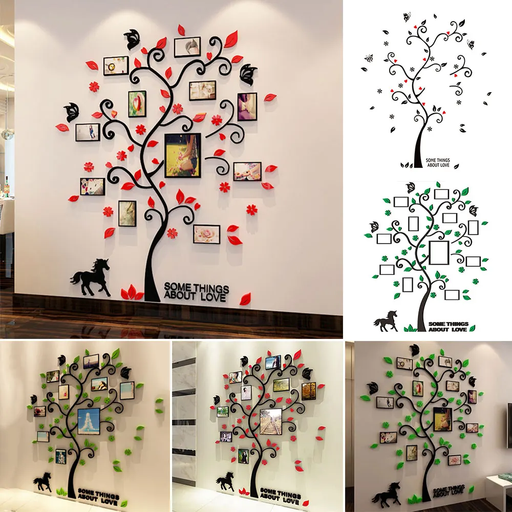 

Wall Stickers 3D Wallpaper Beautiful Acrylic Contemporary Living Room Photoes Tree Wall Decal