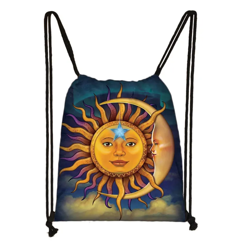 skdxk20 Galaxy / starry night print drawstring bag women travel bag fashion teenager girls canvas softback backpack female storage bag - Цвет: skdxk20