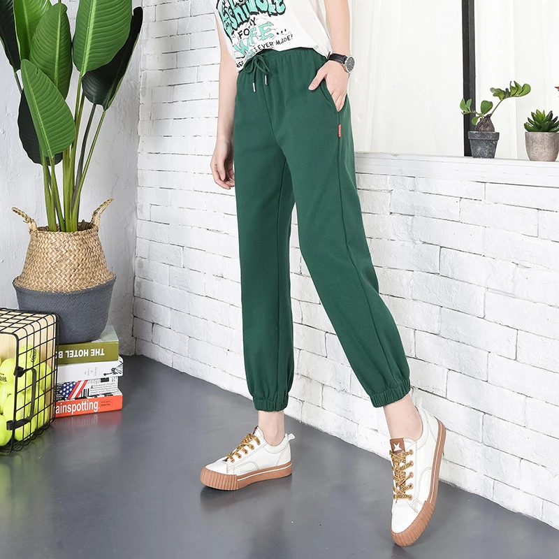 womens green sweatpants