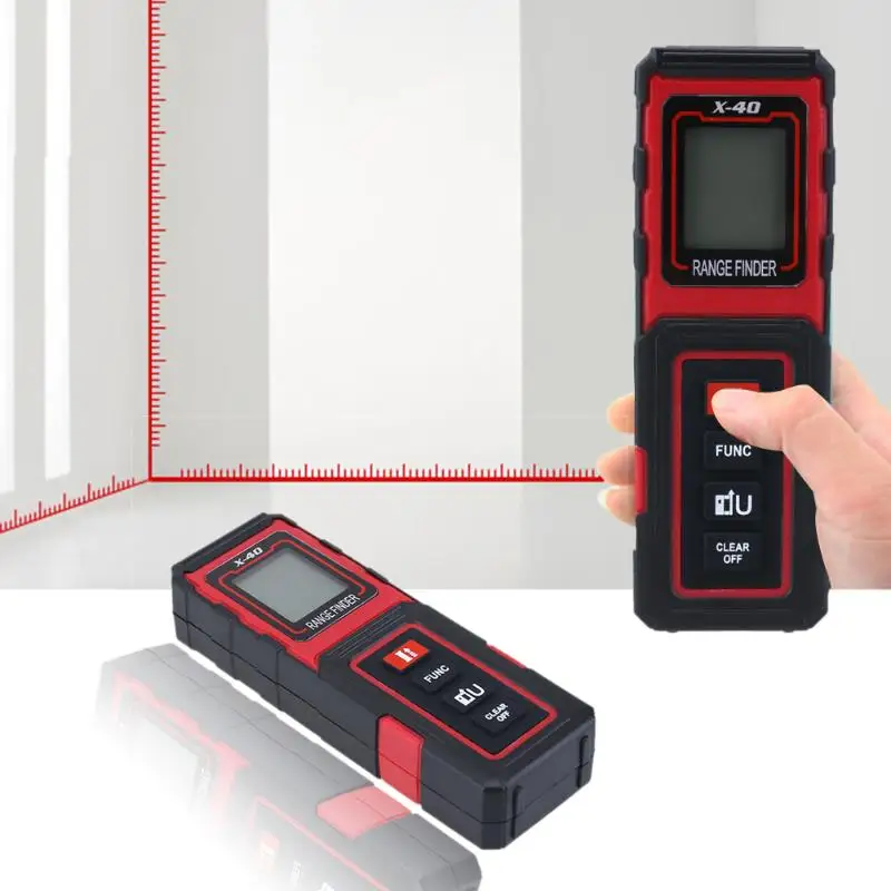 40M 3mm Mini Portable Rangefinder Handheld Laser Distance Meter Digital Laser Finder Build