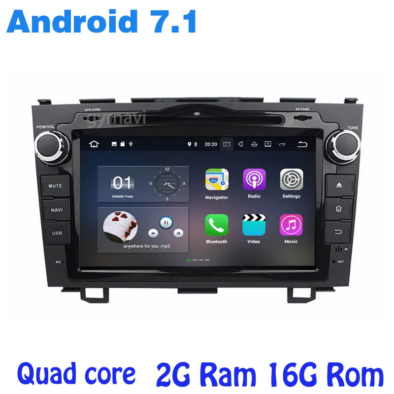 Android 7,1 игрок автомобиля dvd gps для CRV 2006 2007 2008 2009 2010 2011 quad core 2G RAM Wi-Fi 4G usb bluetooth радио navi