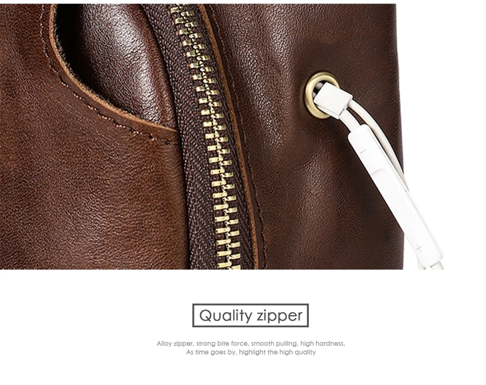 genuine leather men bag zipper crossbody bag sling bag men chest pack men messenger bags (28)