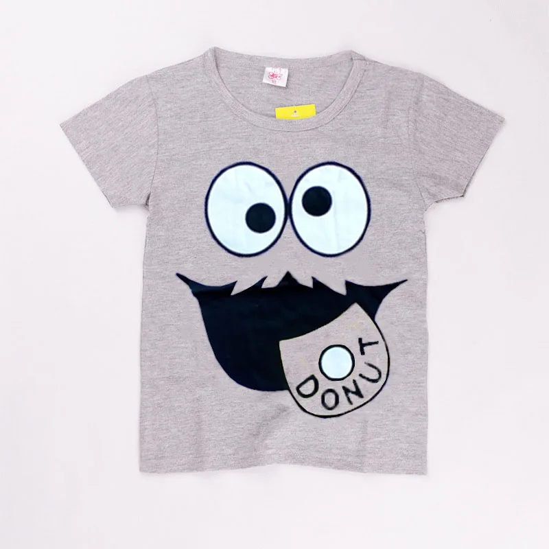 Летние хлопковые тонкие детские футболки с короткими рукавами серые топы с рисунком крокодила/Больших Глаз для маленьких девочек и мальчиков, Детская рубашка с рисунком