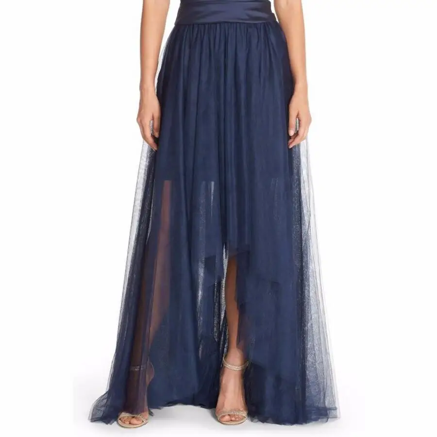 navy blue evening skirt