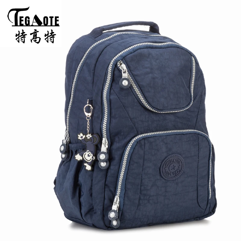 

TEGAOTE 2017 Black Backpack Unisex Hombre Mochila Masculina Bookbag Nylon Waterproof Male Bagpack Female Portatil Bag Sac A Dos