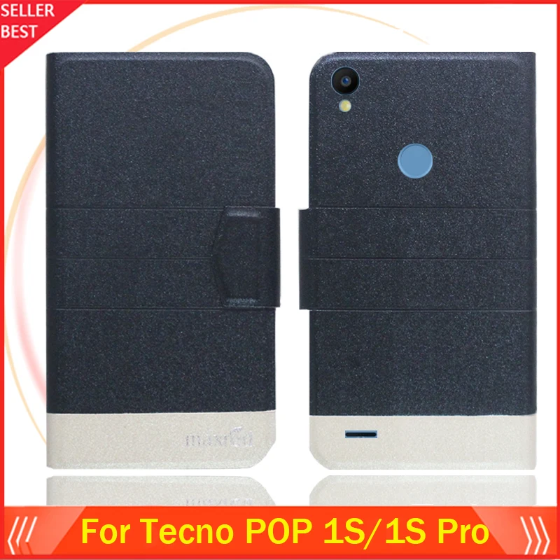 

5 Colors Hot!! Tecno POP 1S 1S Pro Case Customize Ultra-thin Leather Exclusive Phone Cover Folio Book Card Slots Free Shipping