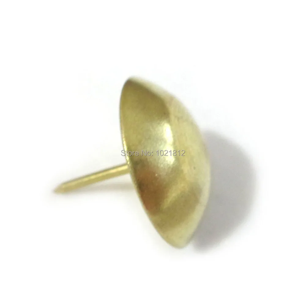50pcs 25mm Golden Round Sofa Nail Button Sofa Decor Headboard Wall