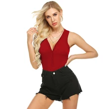 Summer sexy party bodysuit women deep v-neck rompers botton bodycon playsuit solid skinny casual female Jumpsuit women vestidos Summer sexy party bodysuit women deep v-neck rompers botton bodycon playsuit solid skinny casual female Jumpsuit women vestidos