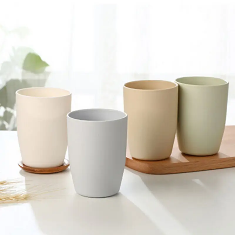 

1PCS Milk Mug Healthy Wheat Straw Tooth Cup Multi-functional Tea Milk Water Drinking Mug Cups Creative Wash Cup Brush Cup Home