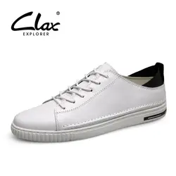 CLAX Мужская модная обувь кожаные кроссовки Демисезонный Повседневное обувь мужской прогулочная обувь из натуральной кожи сапоги мужские