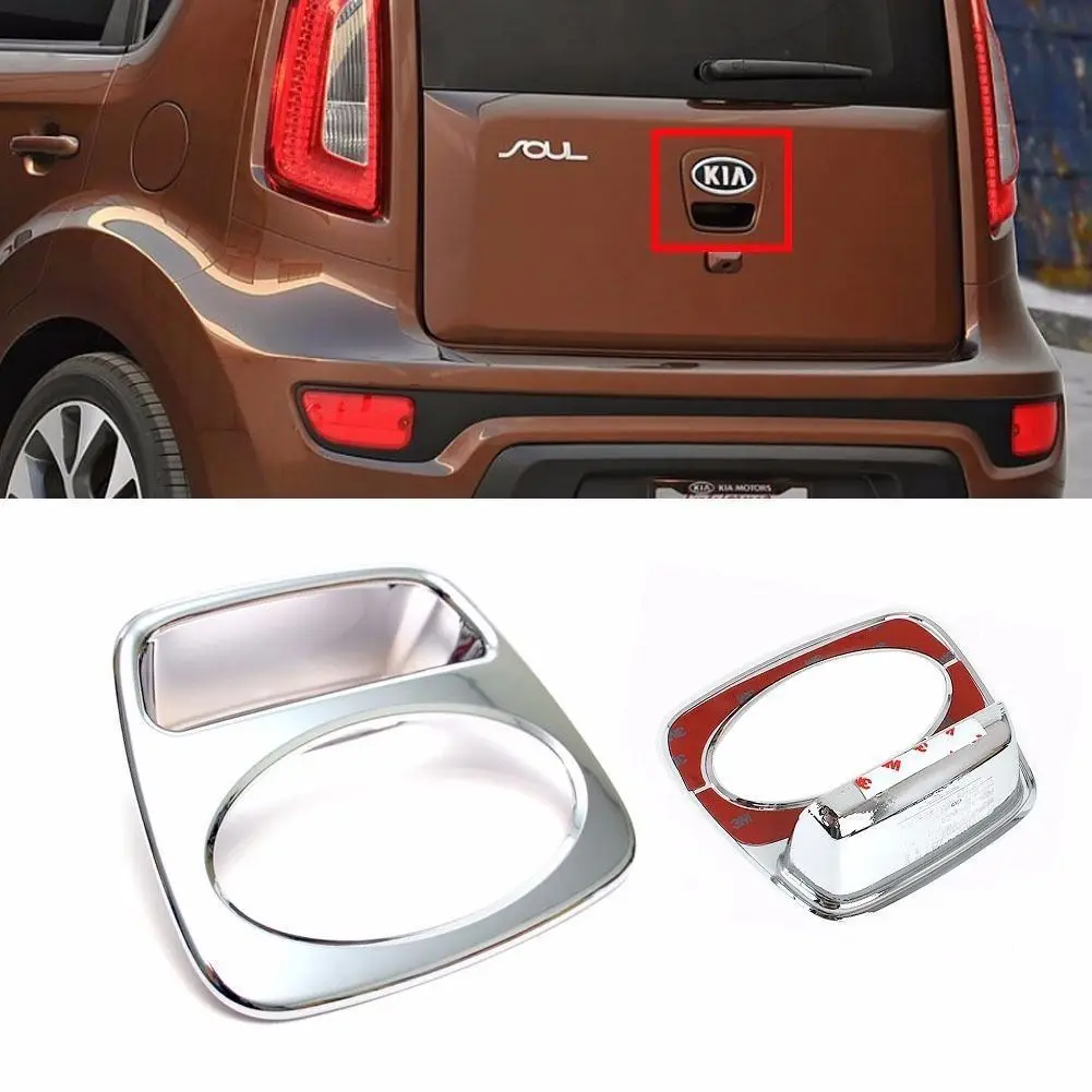 Car Styling Chrome Tailgate Trunk Door Handle Cover Molding For OEM
