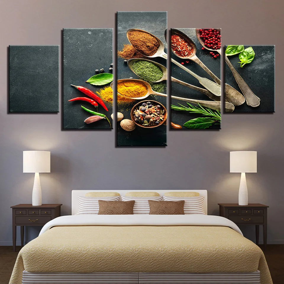 Фото Коломак HD плакат Tableau Peinture Sur Toile Grain Spice пять штук художника живая музыка ресторан