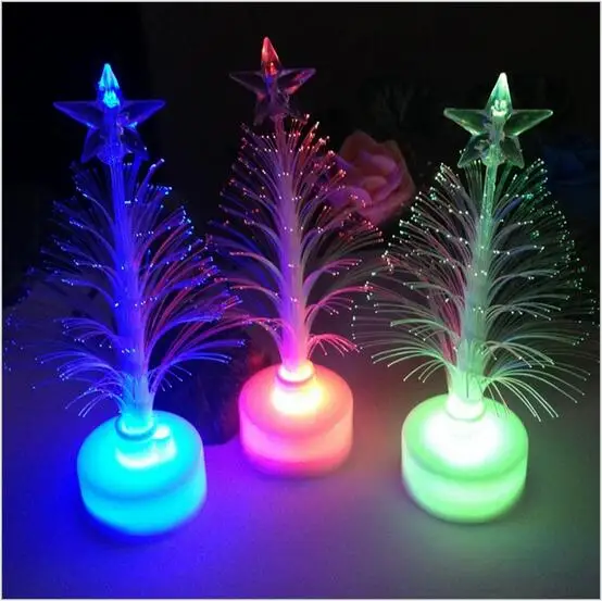 

2017 New Top Quality Glowing Christmas Trees Decoration Christmas Gift Ornament Table Desk Decorations Fast Shipping