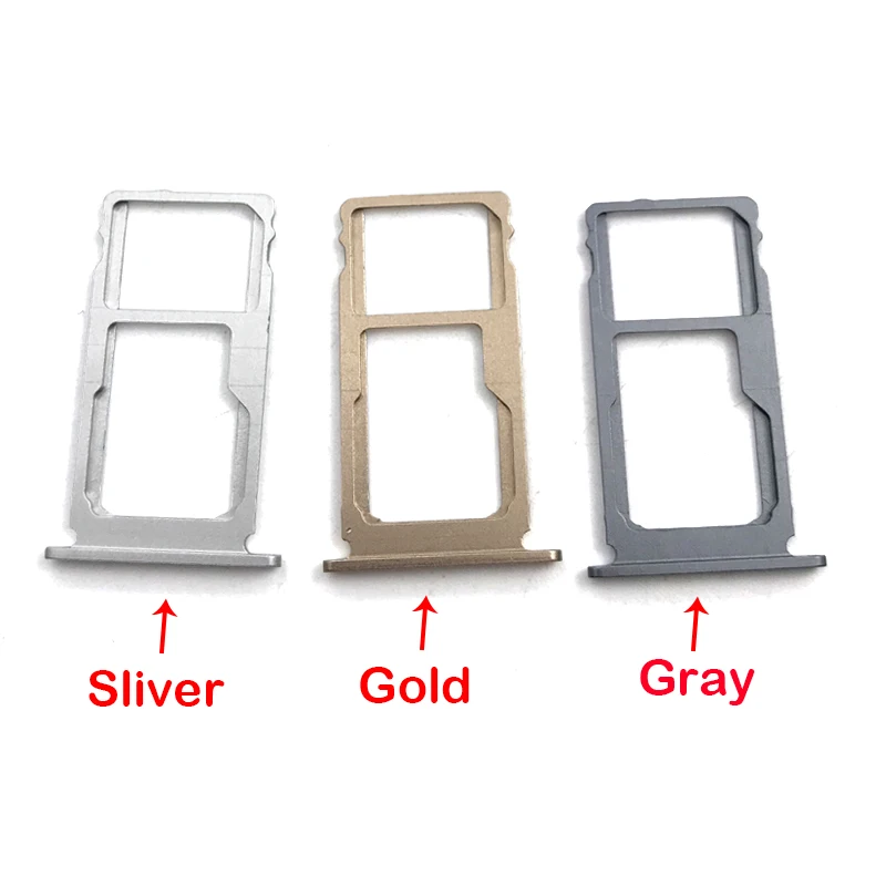 

Gold/Silver/Gray For Lenovo K5 Note K5Note K52t38 SIM Card Tray Slot Holder SIM Slot Adapter