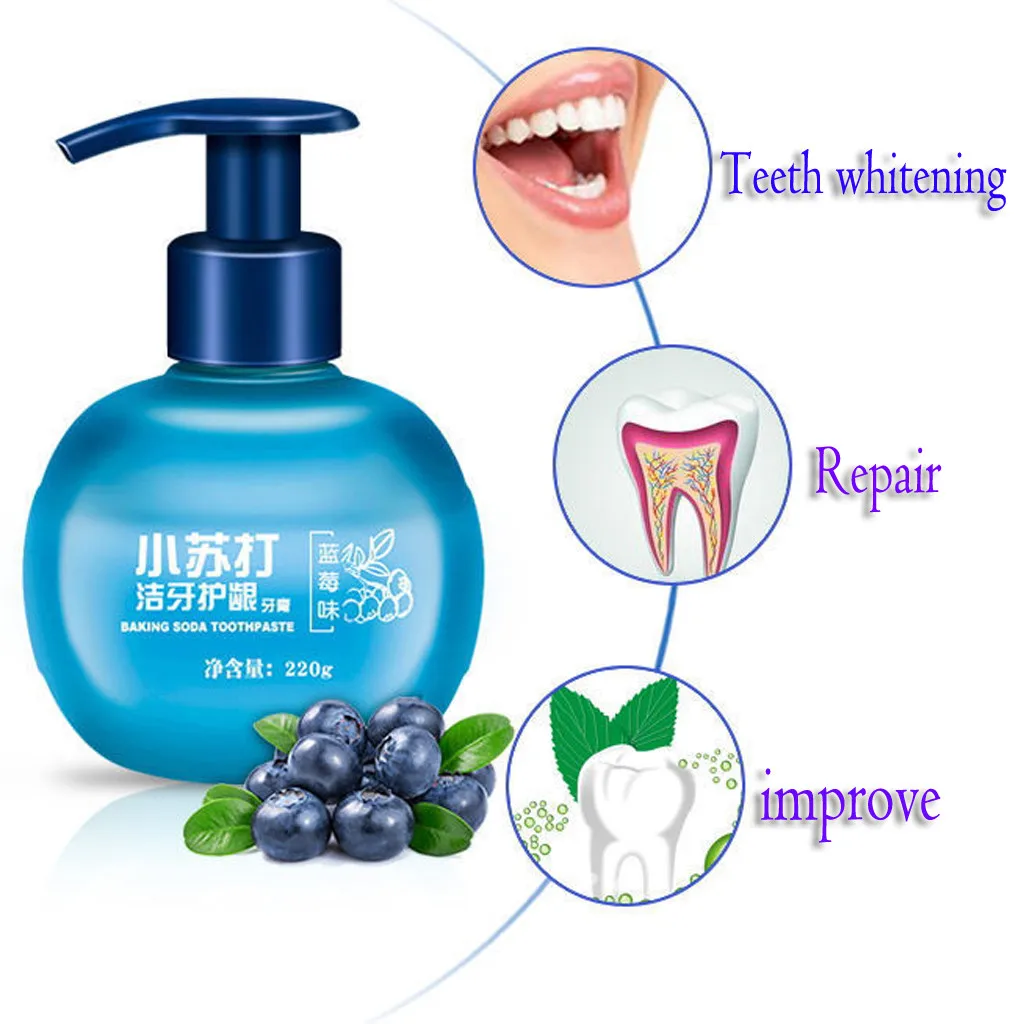 Intensive Stain Removal Whitening Toothpaste Teeth Whitening Cleaning Oral Care Magical Baking Soda Toothpaste Drop Shipping