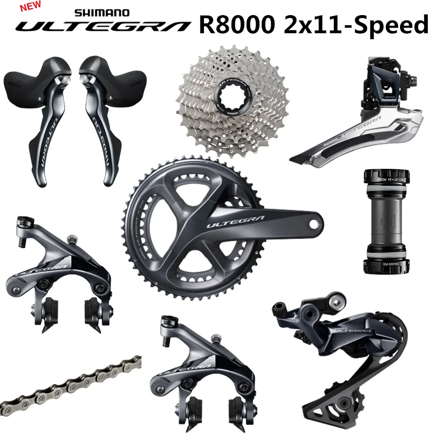 Переключатели скоростей SHIMANO R8000 ULTEGRA для дорожного велосипеда 50 34 52 36 53 39T 165 170 172 5