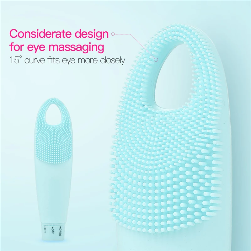 USB Facial Cleaning Massage Sonic Face Washing BrushWaterproof Silicone Face Cleanser Wrinkle Remover Device Skin Cleaner Care