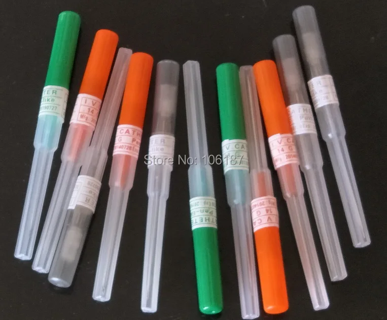 

250Pcs Mixed Size 14G 16G 18G Pro Surgical Steel I.V. Catheter Cannula Tattoo Piercing Needles Disposable Body Piercing Needles