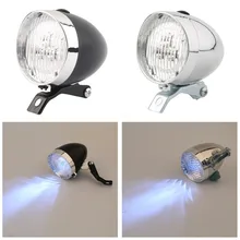 ¡Oferta! ¡venta al por mayor! 3 luces LED para bicicleta, faro delantero Retro de alta calidad para bicicleta, linterna Vintage