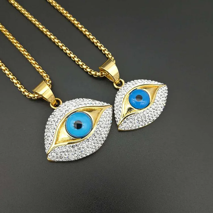 eyes necklace new stainless steel Egypt exotic creative clay Pendant