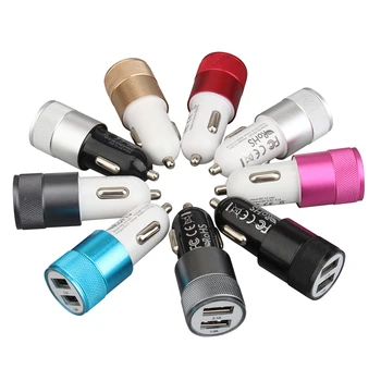 

5V 1A/2.1A 2 Ports USB Car-Charger Auto Charger Mobile Phone SmartPhone Charging Adapter For iPhone Samsung Redmi Xiaomi 500pcs
