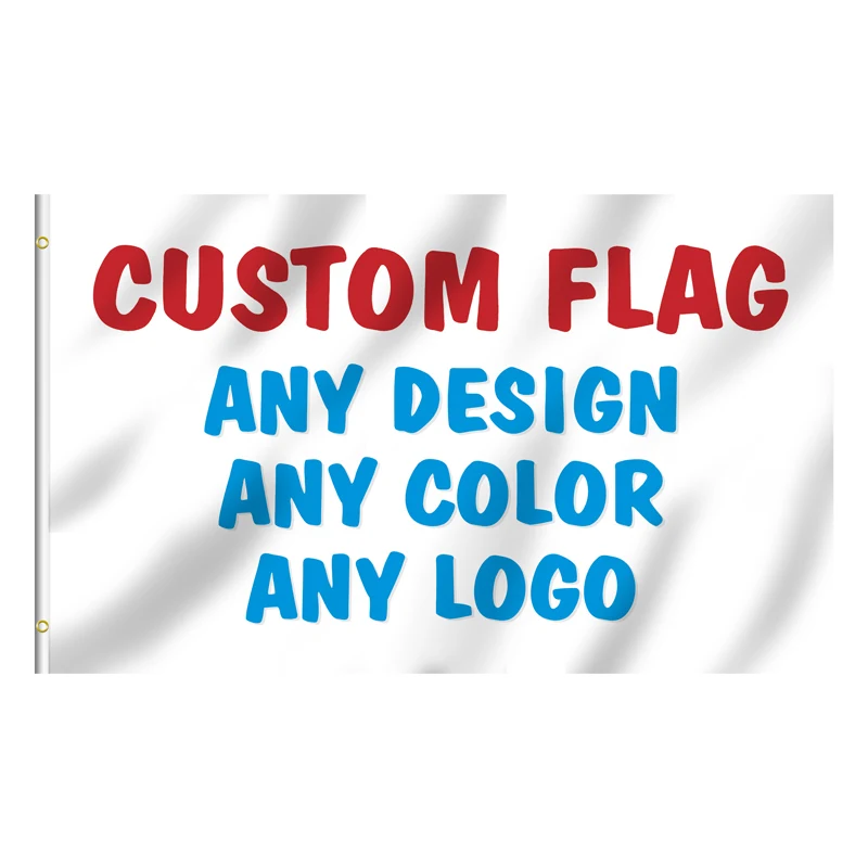Цифровая печать флаги на заказ спортивные игры музыка рок группа брендовый