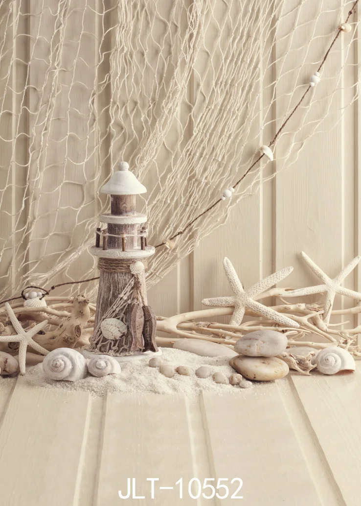 

Тканевые пользовательские фоны для фотосъемки с Деревянной Стеной, сеткой, морской звездой, фотостудия, фоны для свадебной детской фотосессии