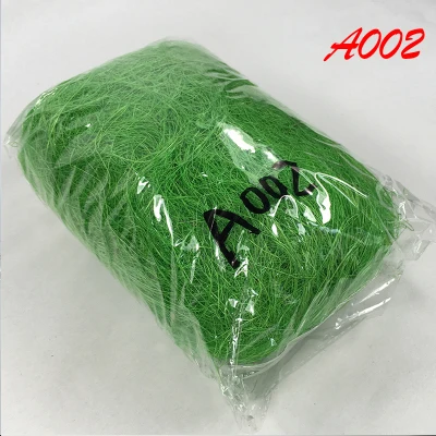 A002-green 50 г/упак. Натуральный сизаль деревенский наполнитель для подарочной коробки посылка Декор DIY Цветок конфетти декор для венчания с днем рождения подарок - Цвет: A002-green