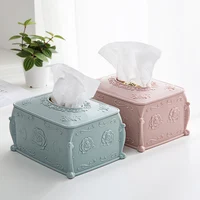 MeyJig Plastic Tissue Box Cover Napkin Storage Box Living Room Organizer Car Paper Holder Napkin Container 1