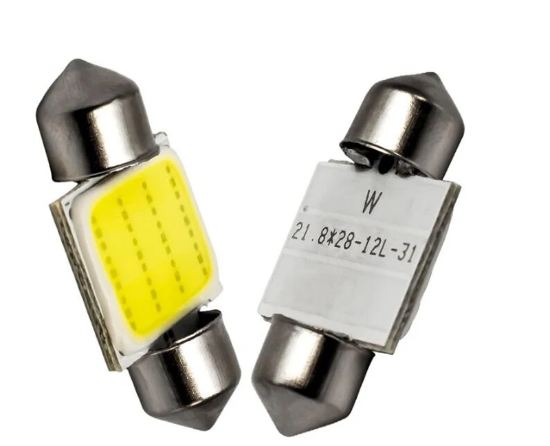 1 шт. 31 мм/36 мм/39 мм/42mm12V гирлянда светодиодный фонарь для чтения автомобильная