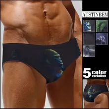 Мужская одежда для плавания с принтом Zwembroek Heren, мужские плавки для плавания, купальный костюм Sungas De Praia Ho, мужские s 22901