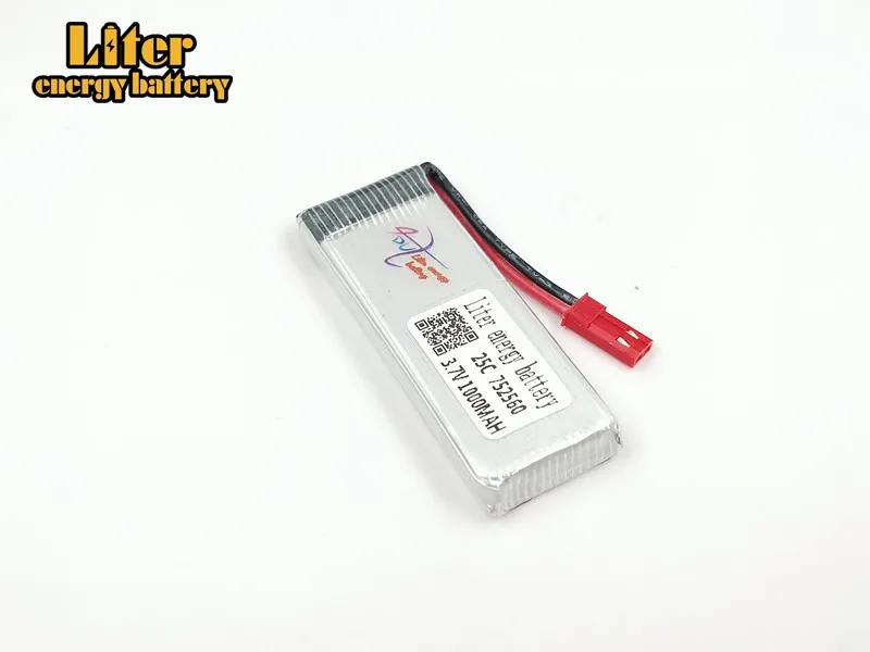 3,7 V 1000 mah 752560 30c LiPo батарея для 8807 8807 W Rc Квадрокоптер запасные части 4в1 баланс зарядное устройство Аксессуары Rc дроны