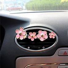 Автомобиль духи цветочный орнамент Vent клип 4 шт./компл. мелкие ромашки автомобильной Декор аромат освежителя воздуха Авто аксессуары для интерьера