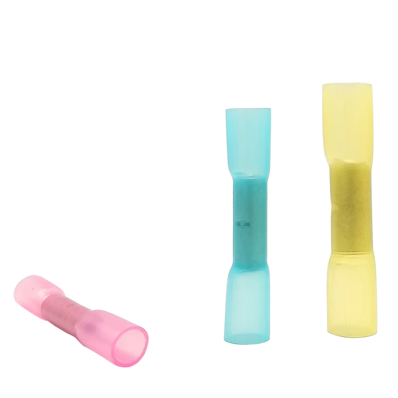 

30 pcs/lot BHT1.25/BHT2/BHT5 High Quality Heat Shrinkable Waterproof Intermediate Pipe Fusible Terminal Red/Blue/Yellow